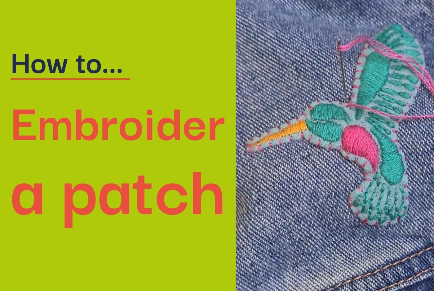 Simple Patch Embroider How to Make an Embroidered Patch | Paraffle Embroidery