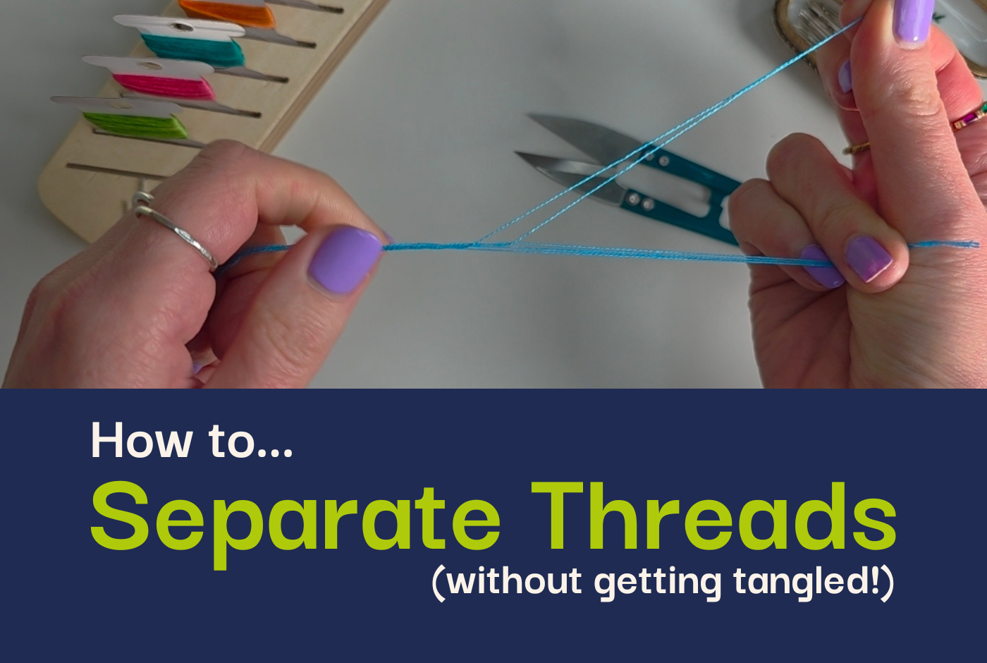 How to Separate Embroidery Threads | Paraffle Embroidery