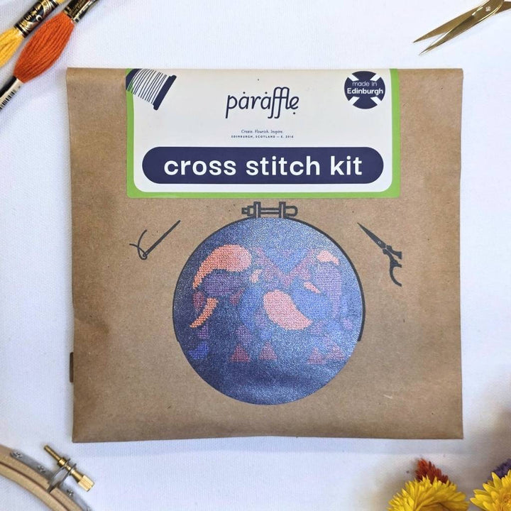 Paisley Elephant Cross Stitch Kit