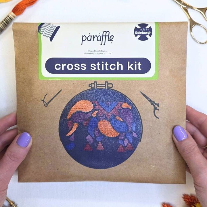 Paisley Elephant Cross Stitch Kit