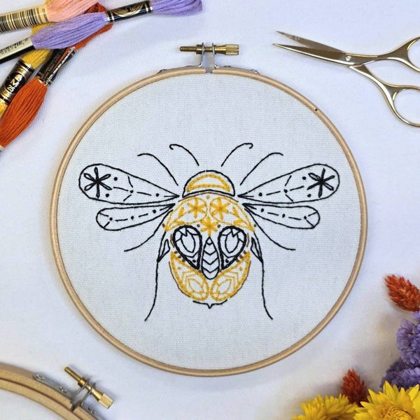 6 Inch Paisley Bee Hoop Kit