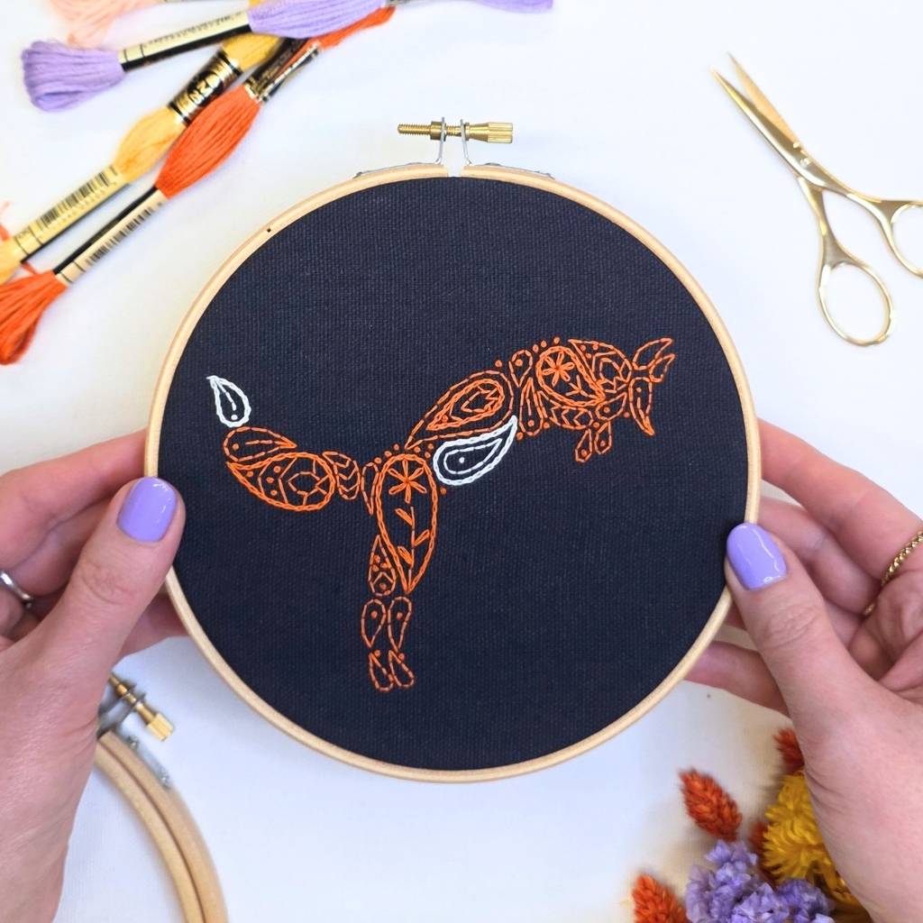 6 Inch Paisley Fox Hoop Kit