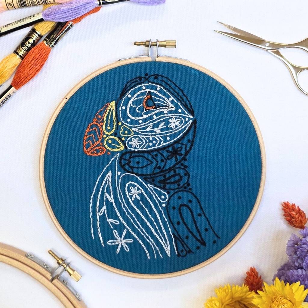 6 Inch Paisley Puffin Hoop Kit