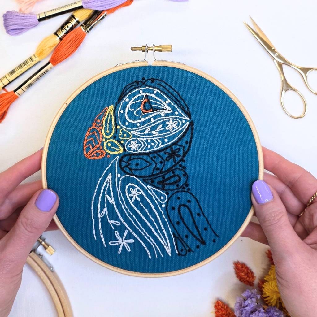 6 Inch Paisley Puffin Hoop Kit