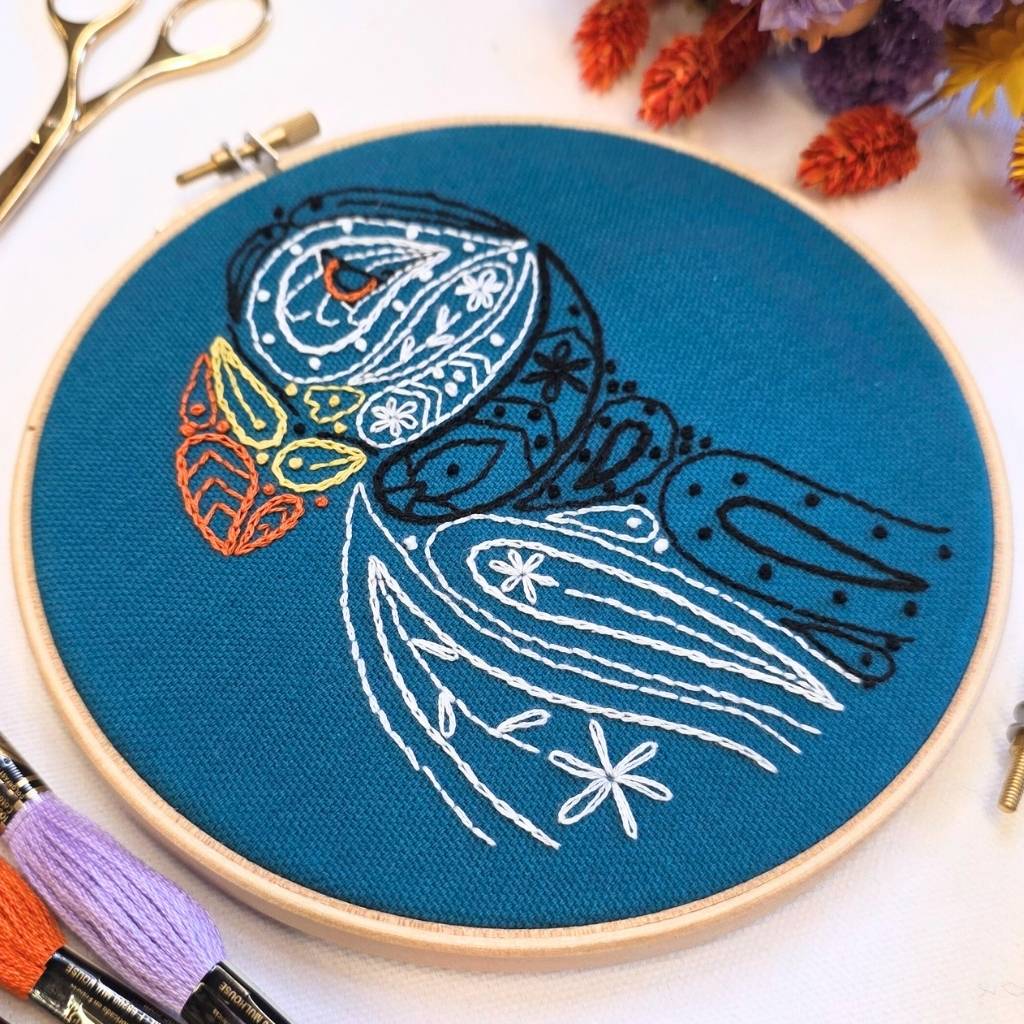 6 Inch Paisley Puffin Hoop Kit