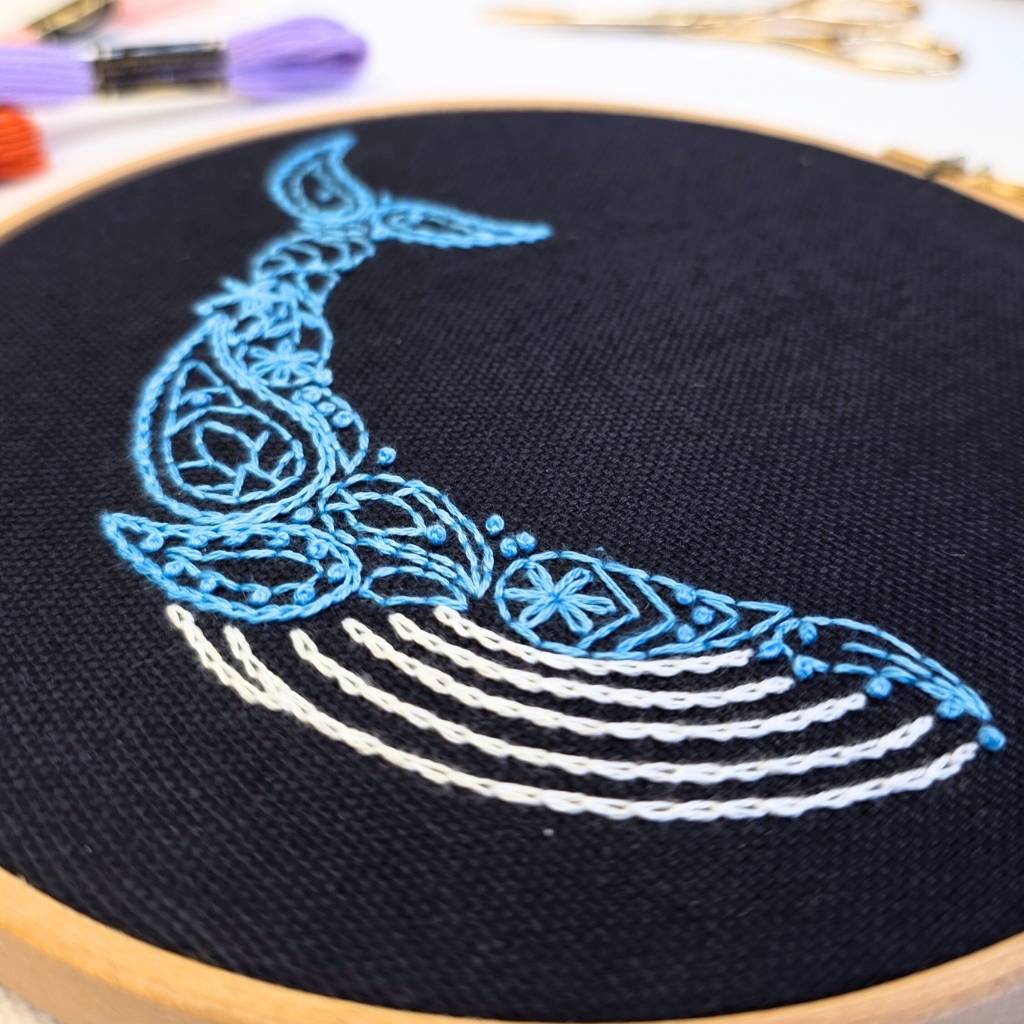 6 Inch Paisley Whale Hoop Kit