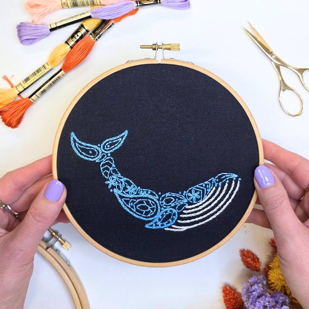 6 Inch Paisley Whale Hoop Kit