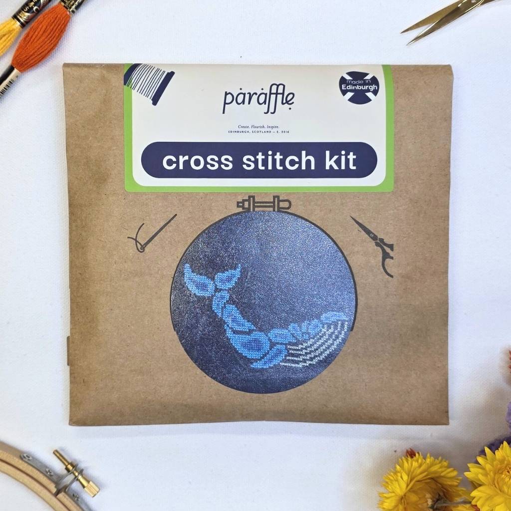 Paisley Whale Cross Stitch Kit