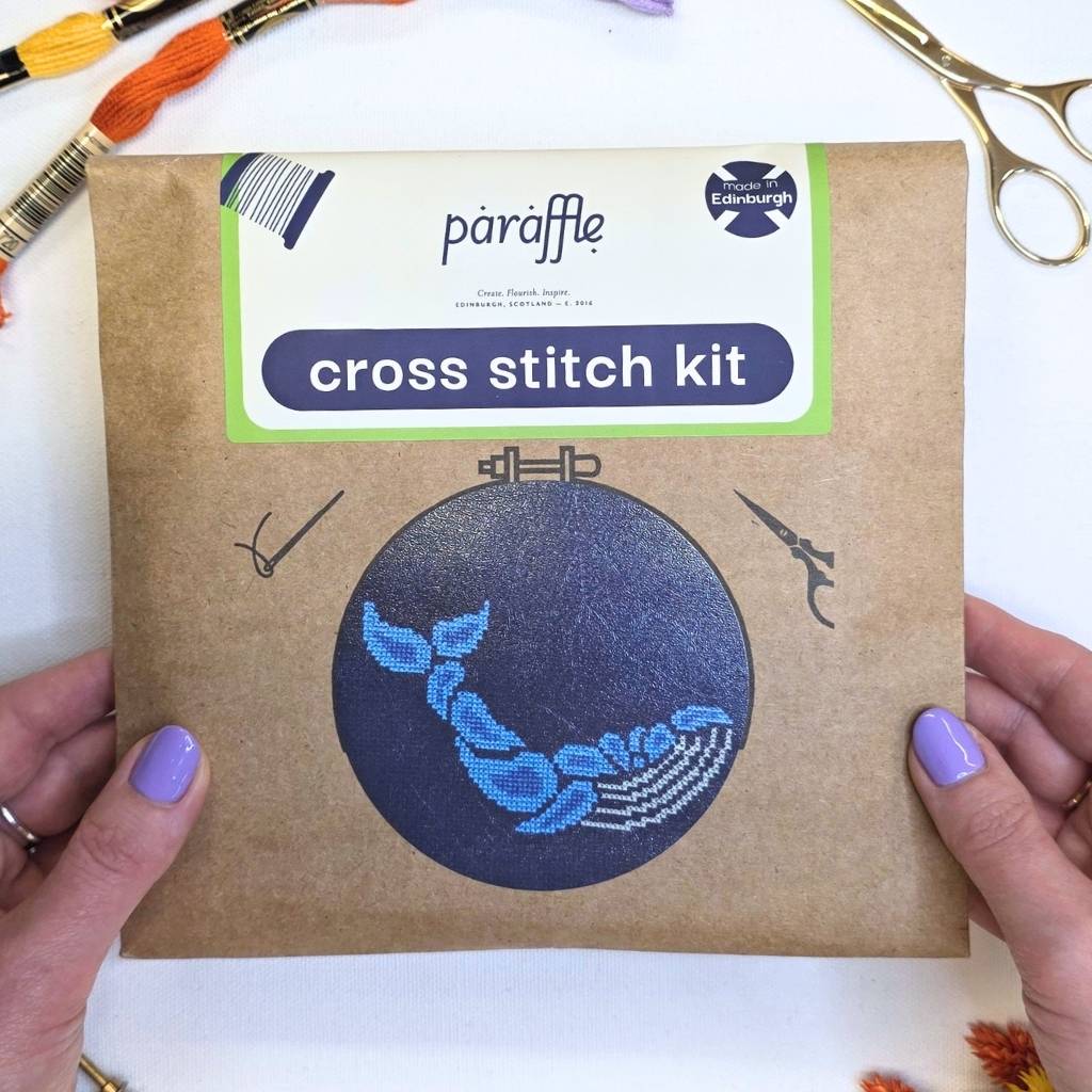 Paisley Whale Cross Stitch Kit