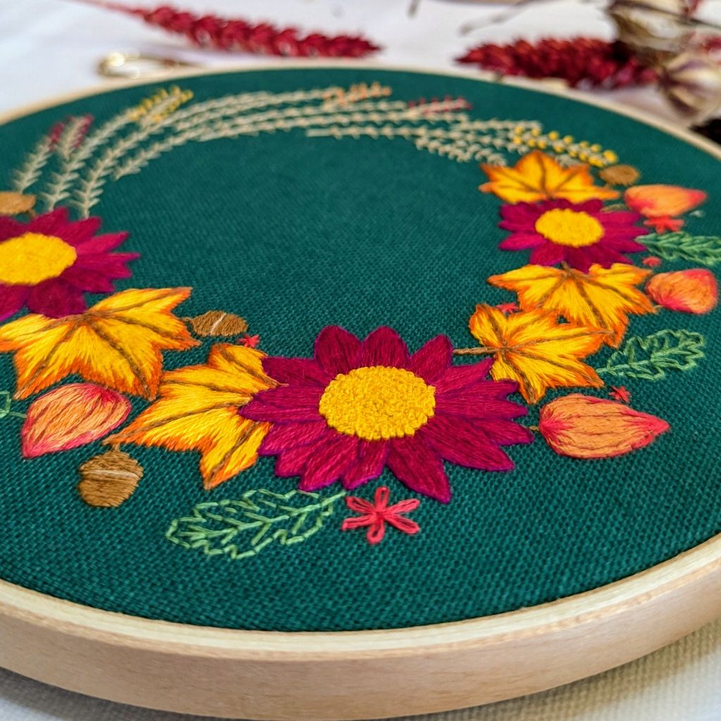 Autumn Wreath Embroidery Kit
