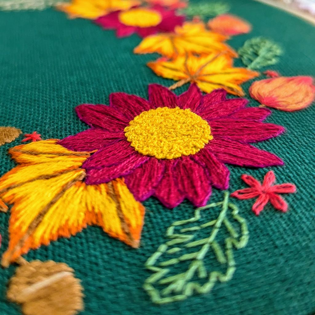 Autumn Wreath Embroidery Kit