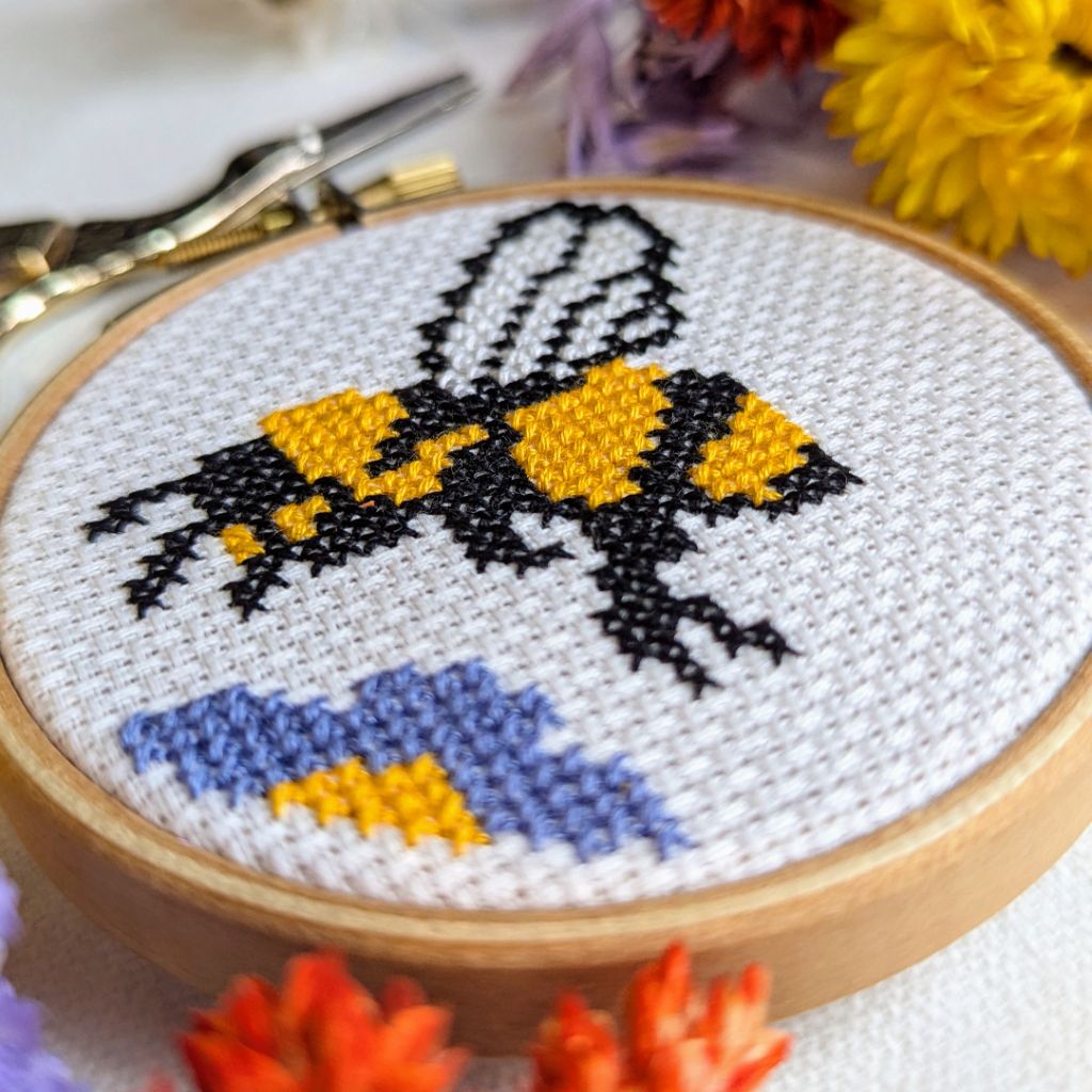 Bee Cross Stitch Kit