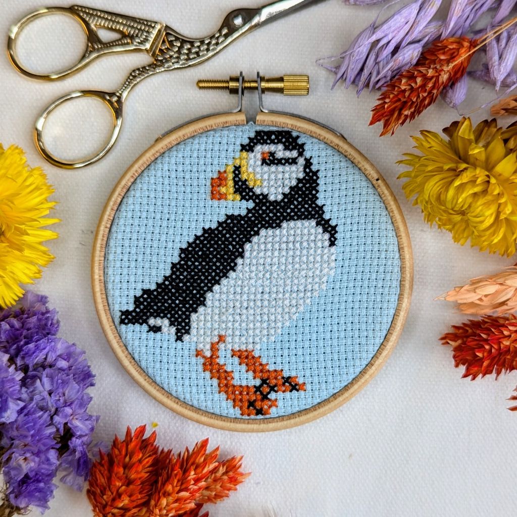 Puffin Cross Stitch Kit