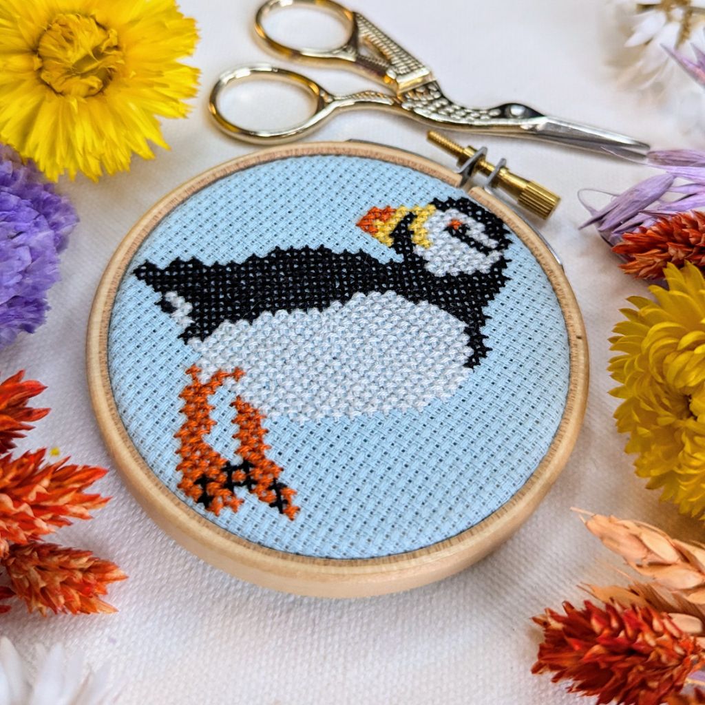 Puffin Cross Stitch Kit