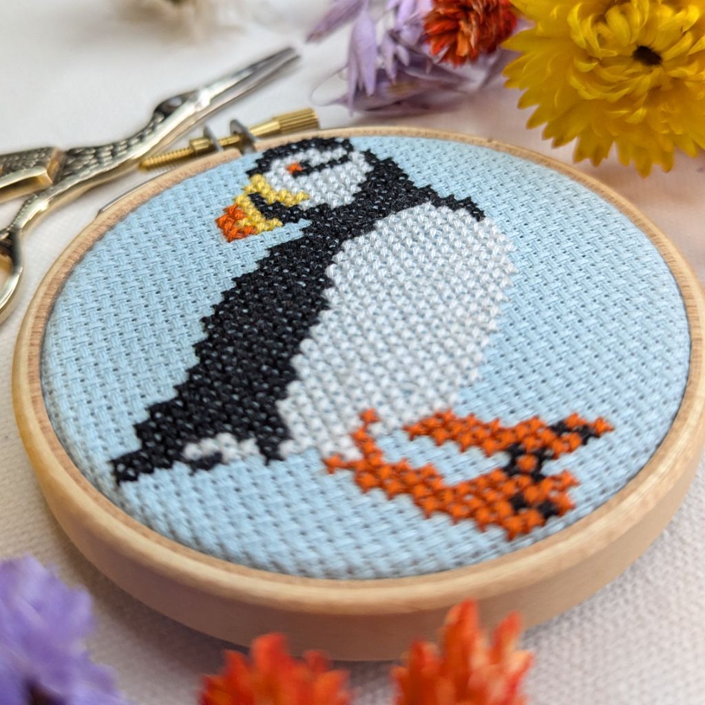 Puffin Cross Stitch Kit