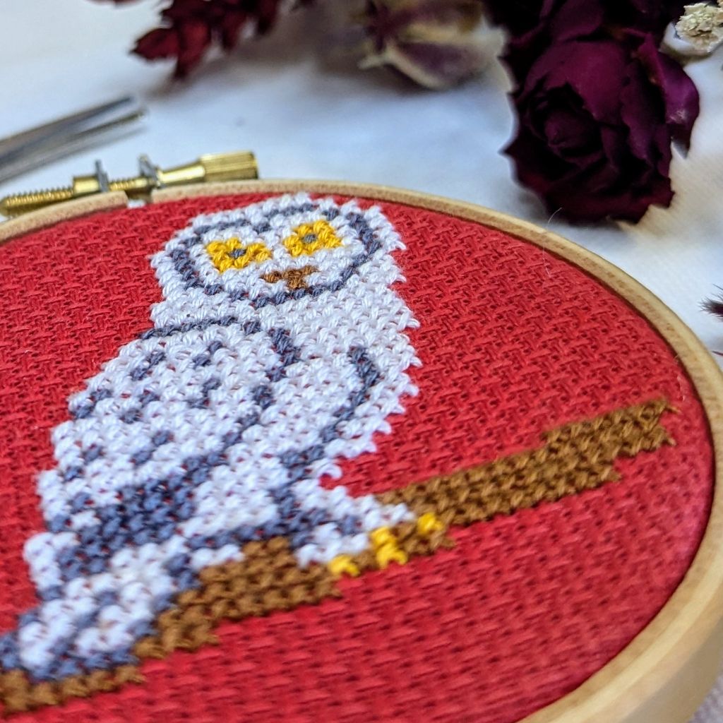 Snowy Owl Cross Stitch Kit