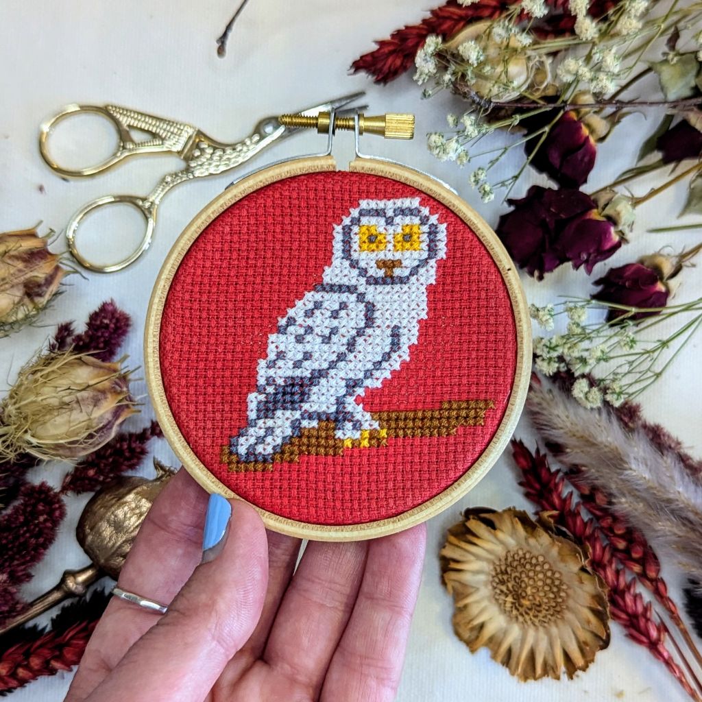 Snowy Owl Cross Stitch Kit