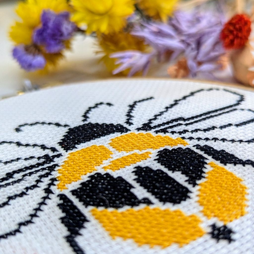 Paisley Bee Cross Stitch Kit