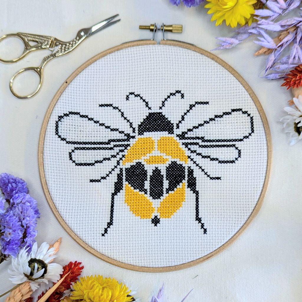 Paisley Bee Cross Stitch Kit