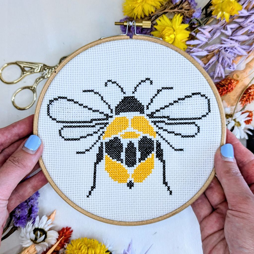 Paisley Bee Cross Stitch Kit