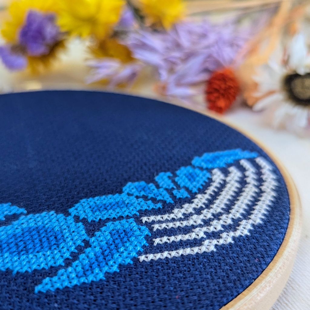 Paisley Whale Cross Stitch Kit