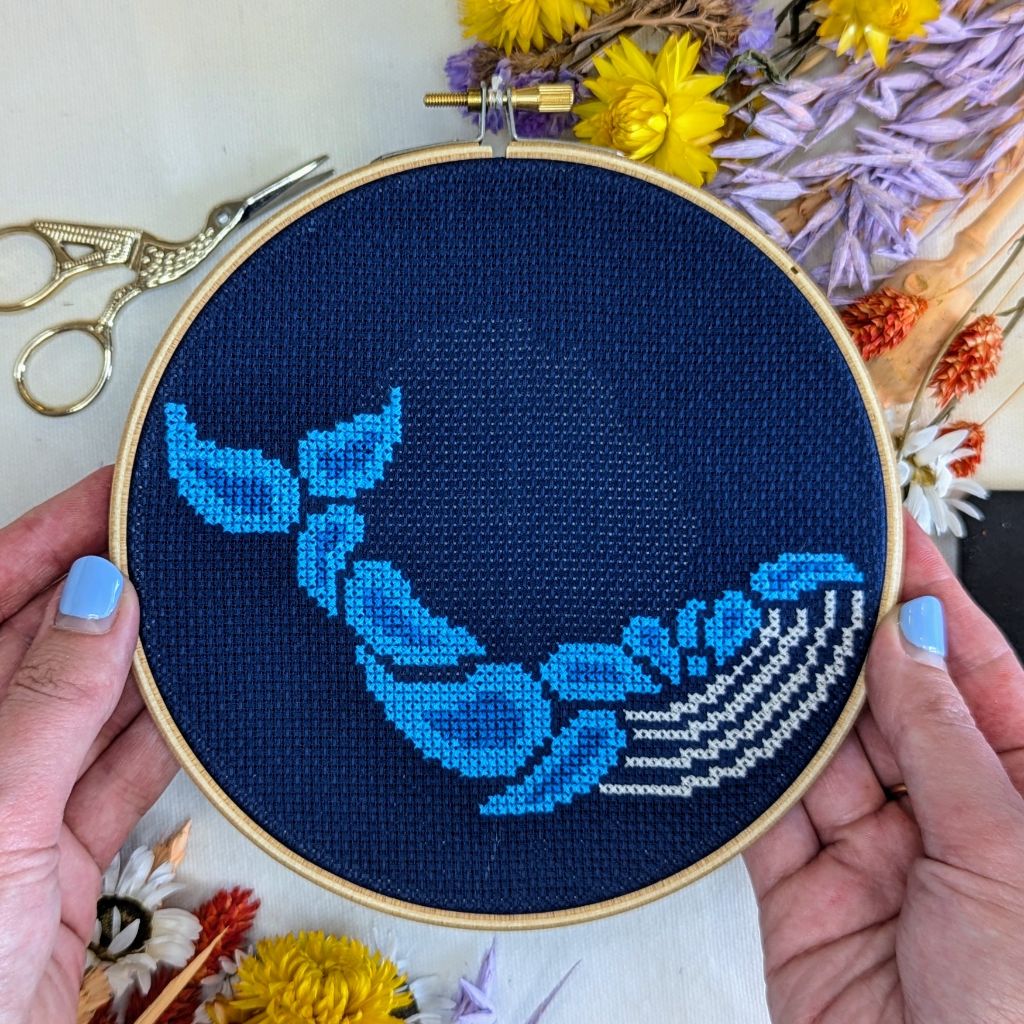 Paisley Whale Cross Stitch Kit