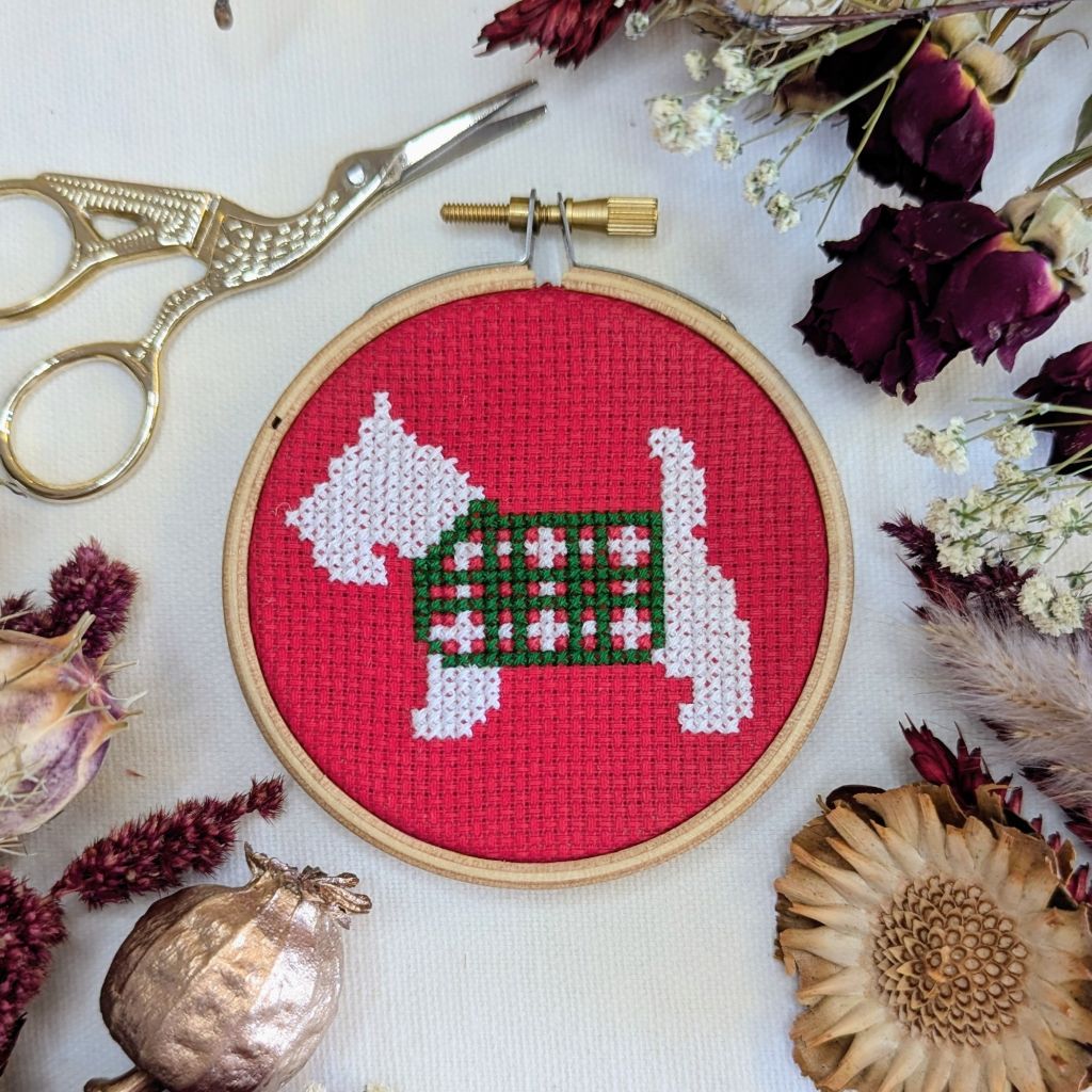 Scottie Dog Cross Stitch Kit