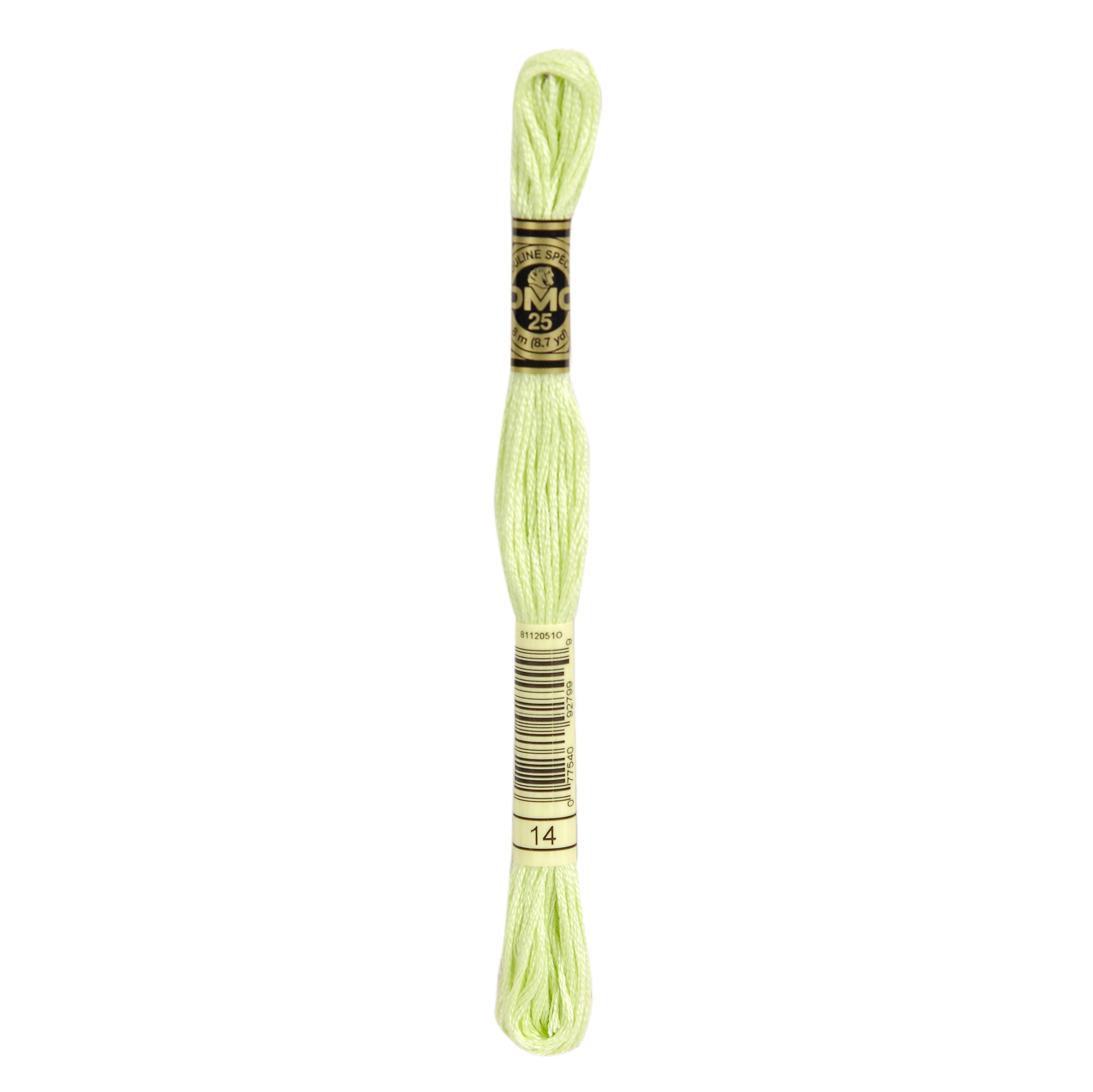One skein of DMC Mouliné Stranded Cotton thread Colour code 14
