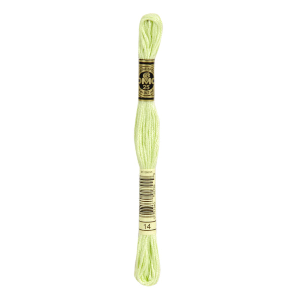 One skein of DMC Mouliné Stranded Cotton thread Colour code 14