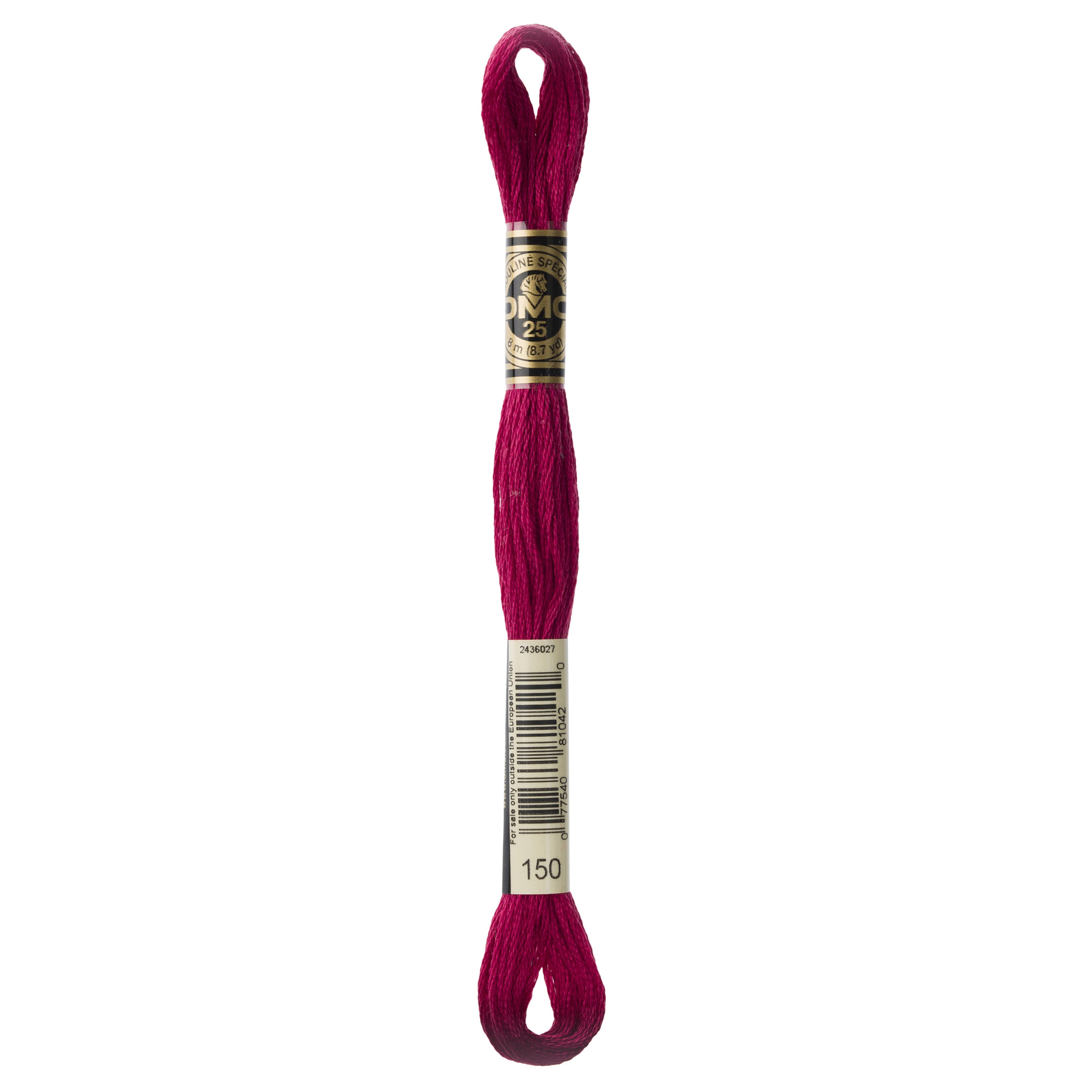 One skein of DMC Mouliné Stranded Cotton thread Colour code 150