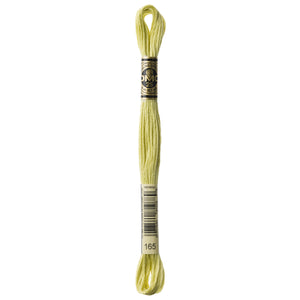 One skein of DMC Mouliné Stranded Cotton thread Colour code 165