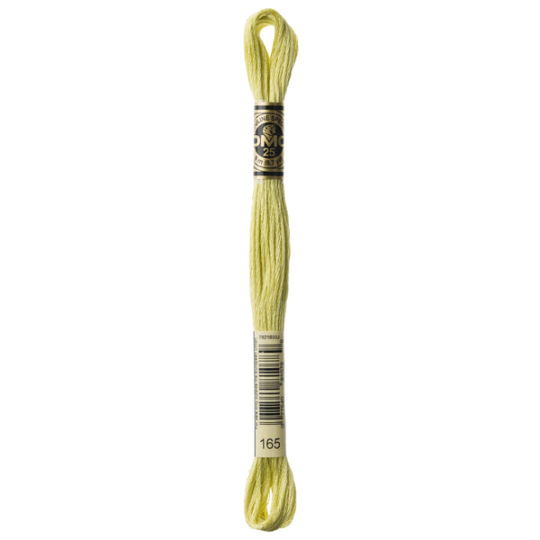 One skein of DMC Mouliné Stranded Cotton thread Colour code 165