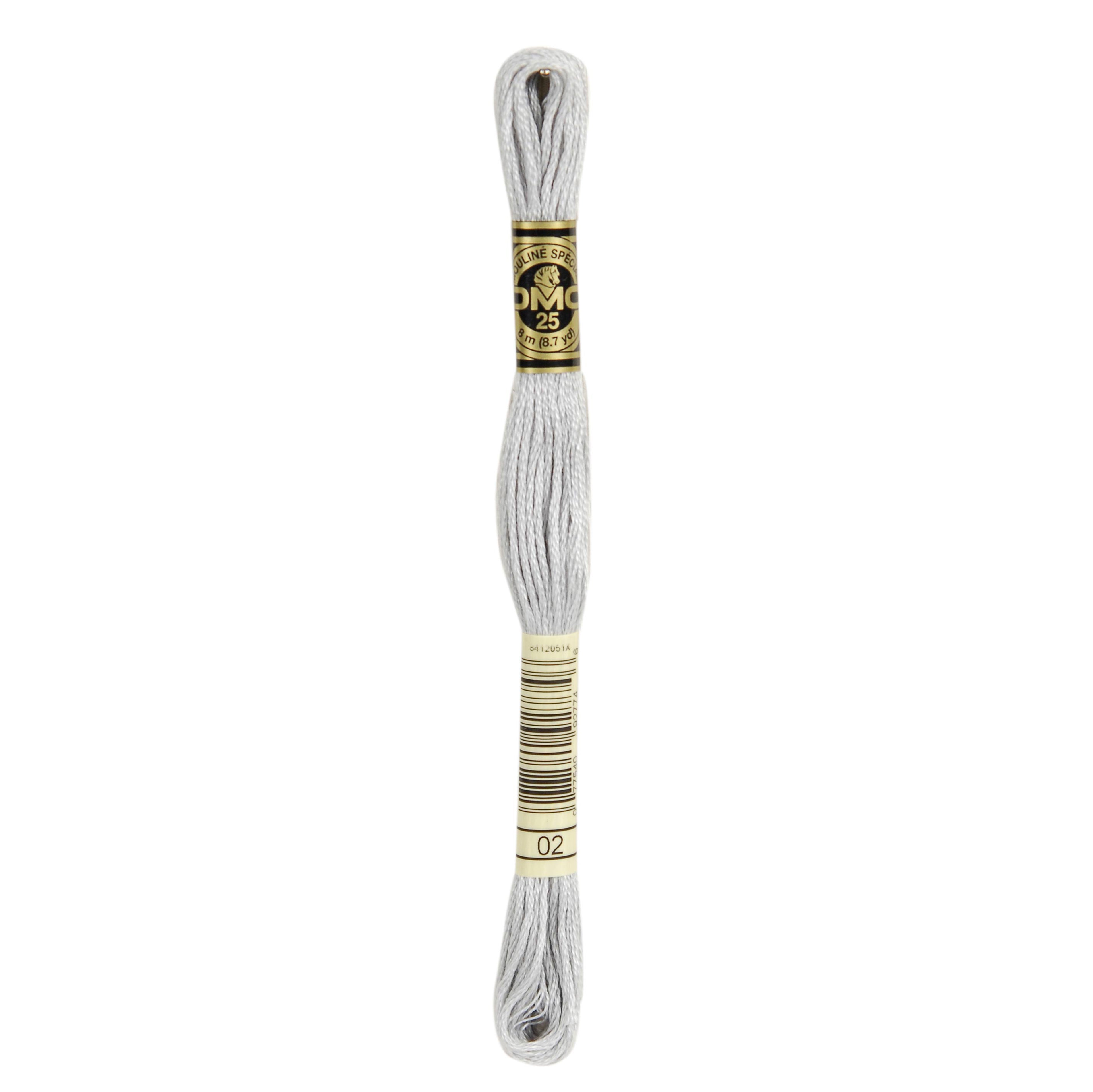 One skein of DMC Mouliné Stranded Cotton thread Colour code 2