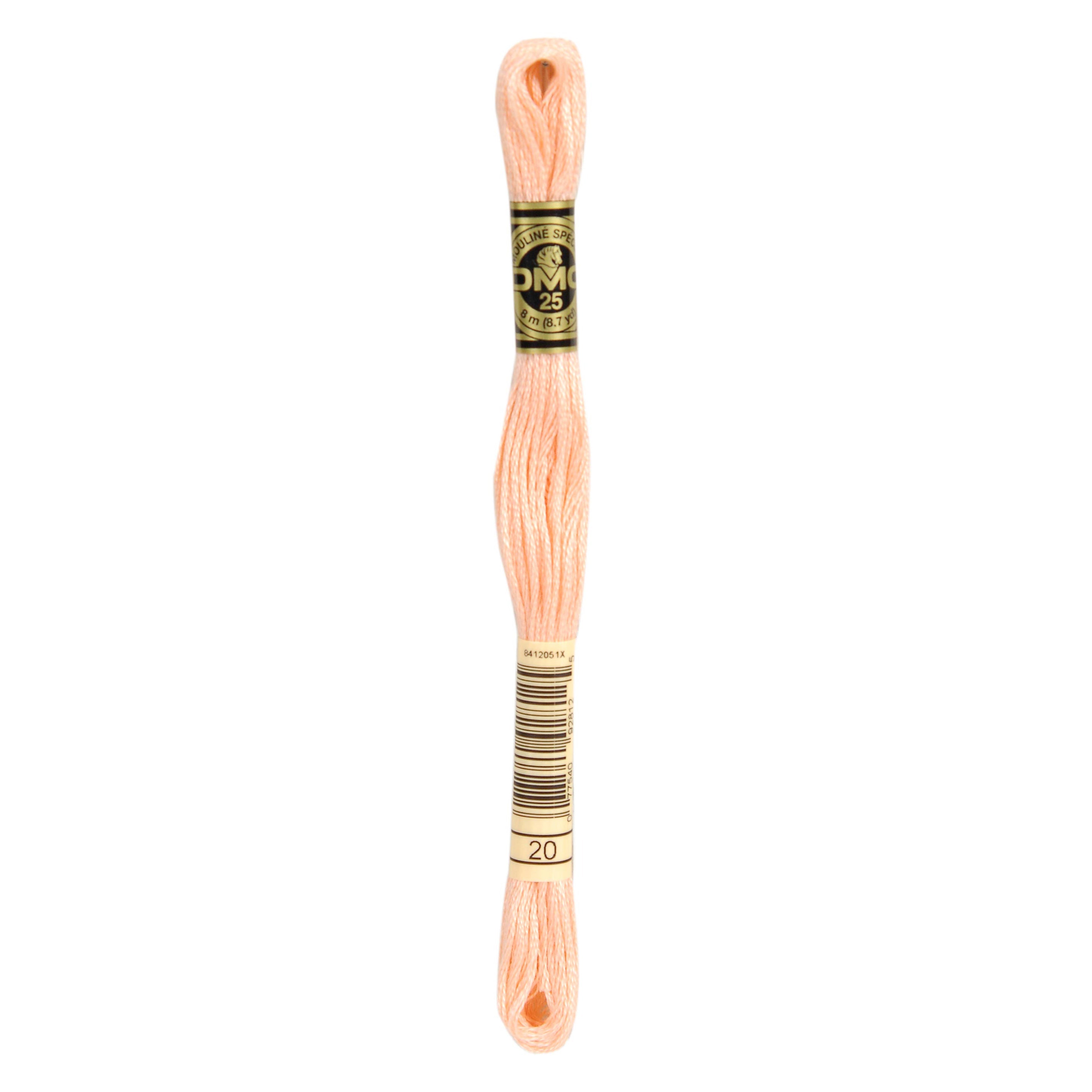One skein of DMC Mouliné Stranded Cotton thread Colour code 20