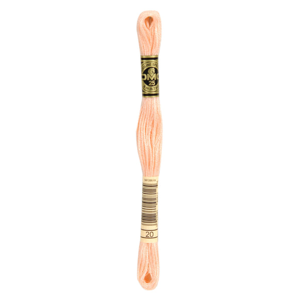 One skein of DMC Mouliné Stranded Cotton thread Colour code 20