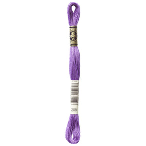 One skein of DMC Mouliné Stranded Cotton thread Colour code 208