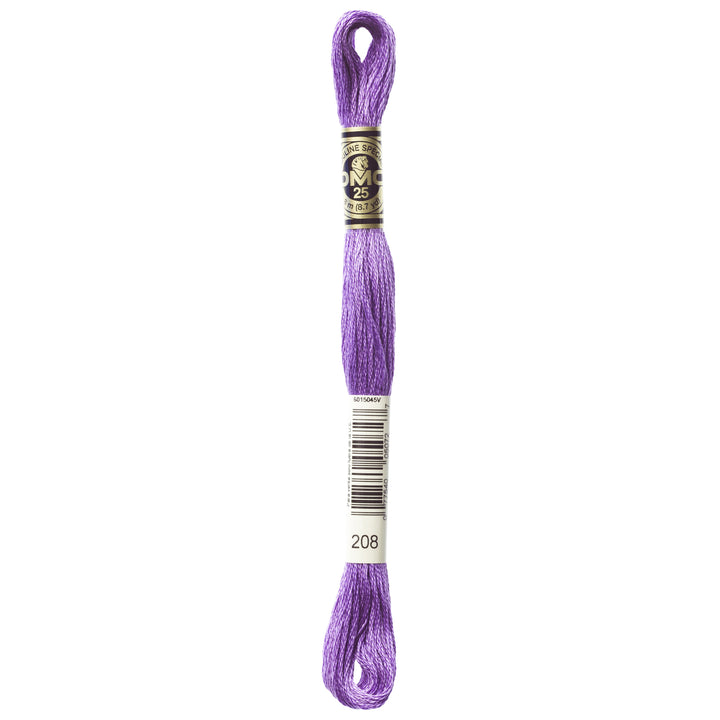 One skein of DMC Mouliné Stranded Cotton thread Colour code 208
