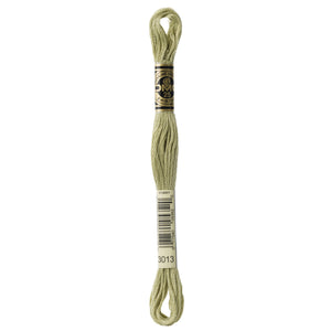 One skein of DMC Mouliné Stranded Cotton thread Colour code 3013