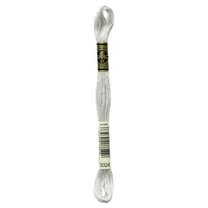 One skein of DMC Mouliné Stranded Cotton thread Colour code 3024