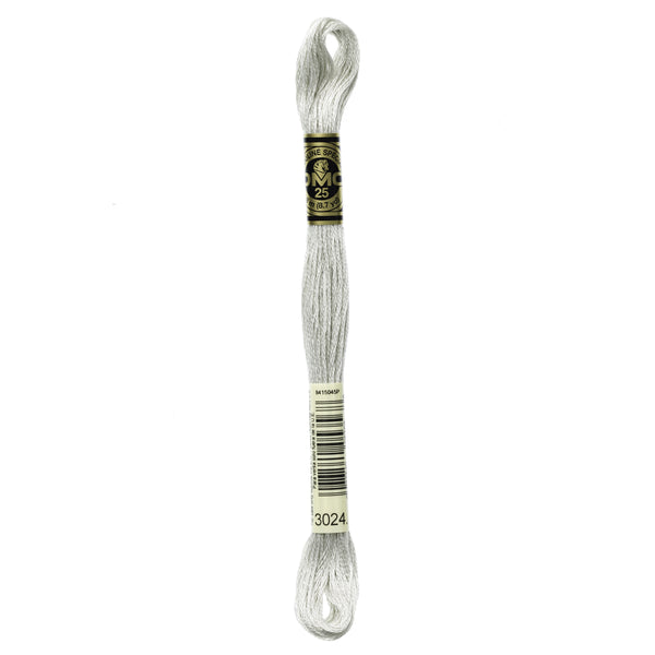 One skein of DMC Mouliné Stranded Cotton thread Colour code 3024
