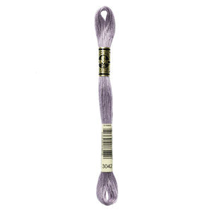 One skein of DMC Mouliné Stranded Cotton thread Colour code 3042