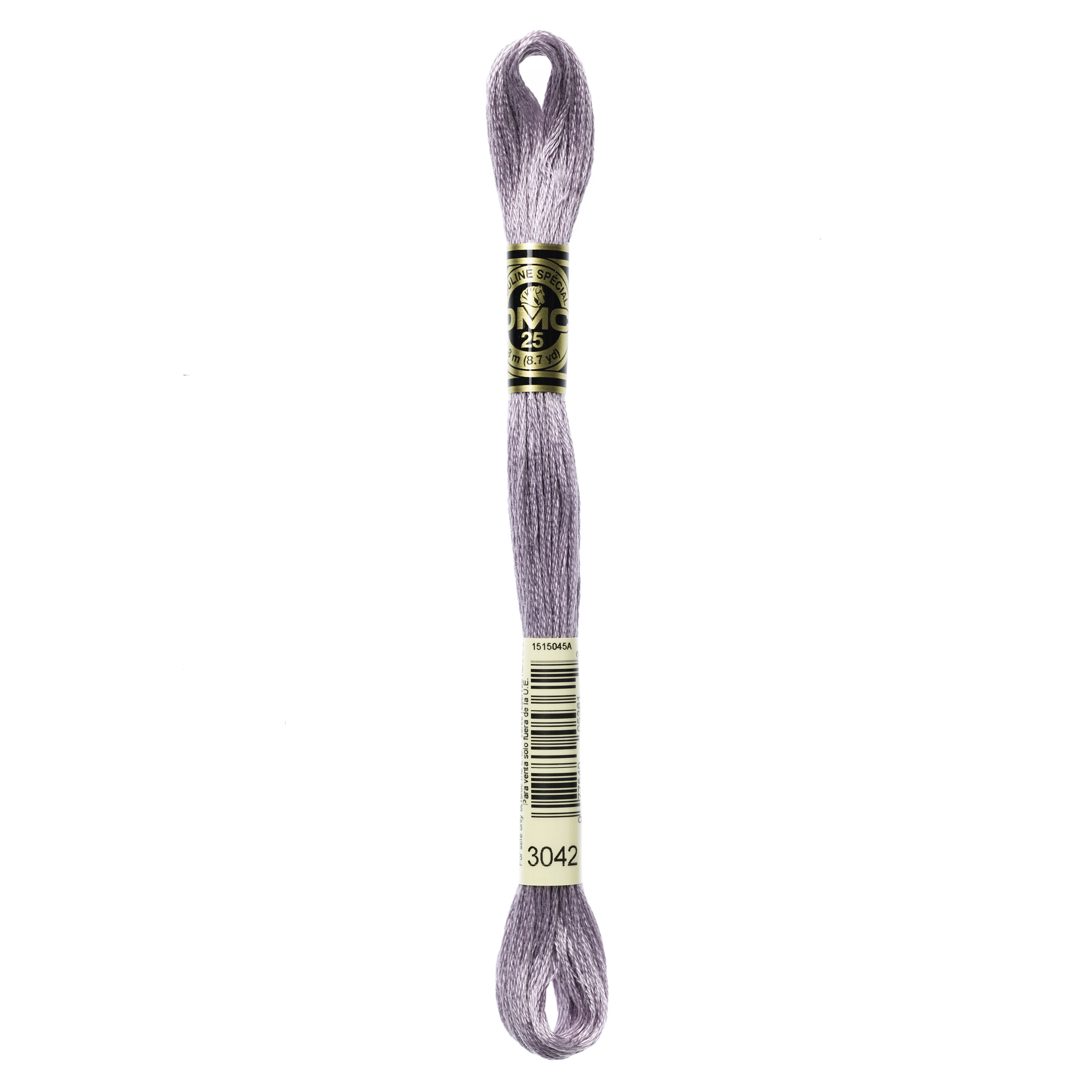 One skein of DMC Mouliné Stranded Cotton thread Colour code 3042
