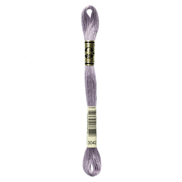 One skein of DMC Mouliné Stranded Cotton thread Colour code 3042
