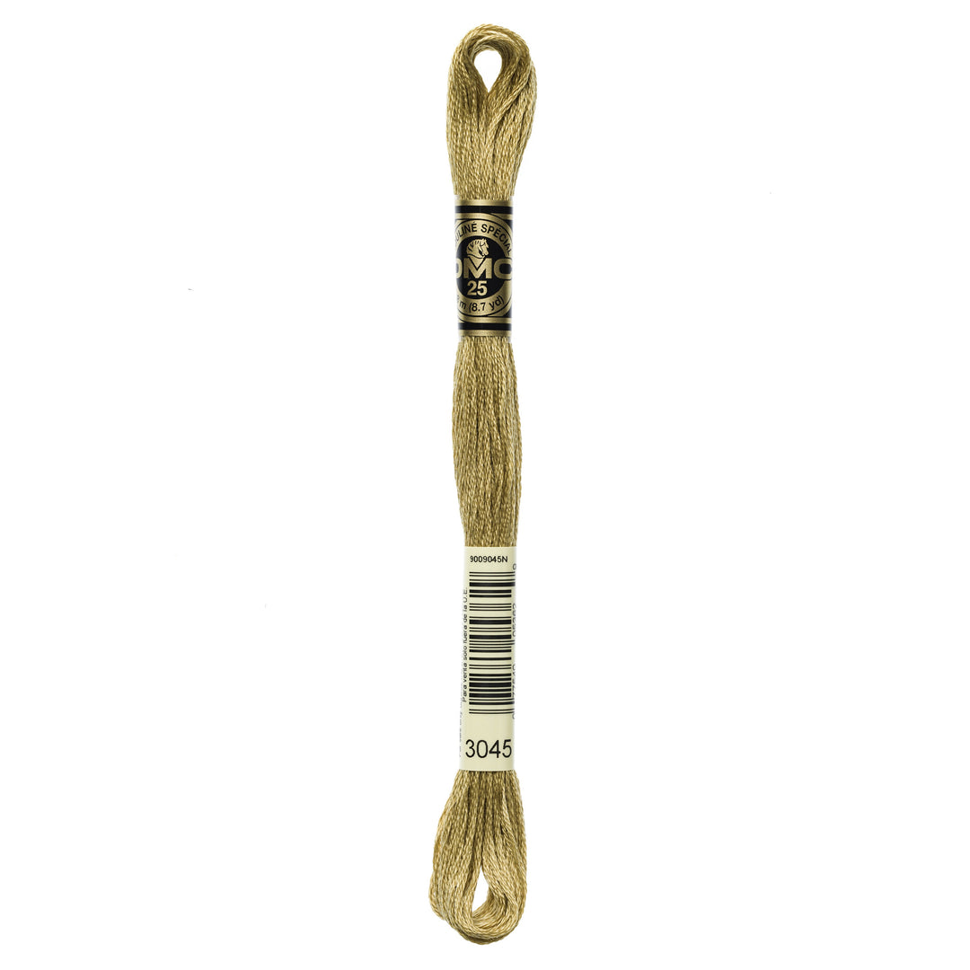 One skein of DMC Mouliné Stranded Cotton thread Colour code 3045