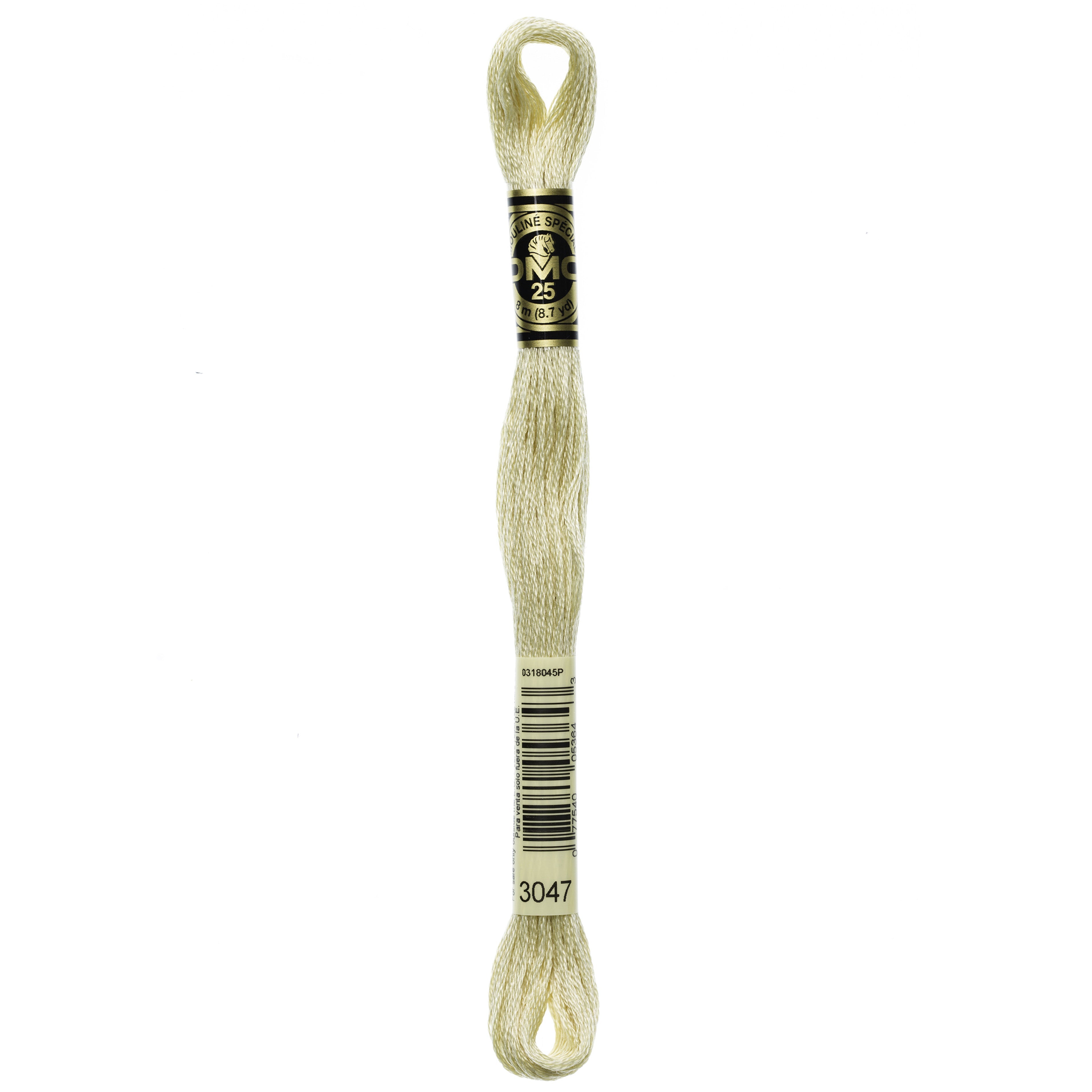 One skein of DMC Mouliné Stranded Cotton thread Colour code 3047