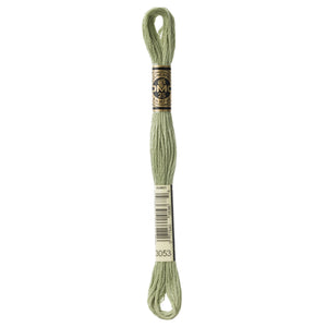 One skein of DMC Mouliné Stranded Cotton thread Colour code 3053