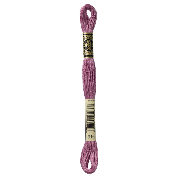 One skein of DMC Mouliné Stranded Cotton thread Colour code 316