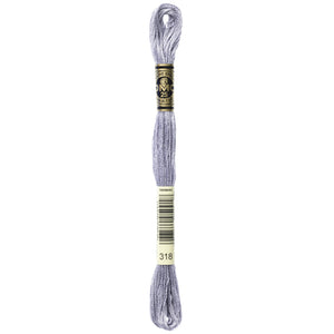 One skein of DMC Mouliné Stranded Cotton thread Colour code 318