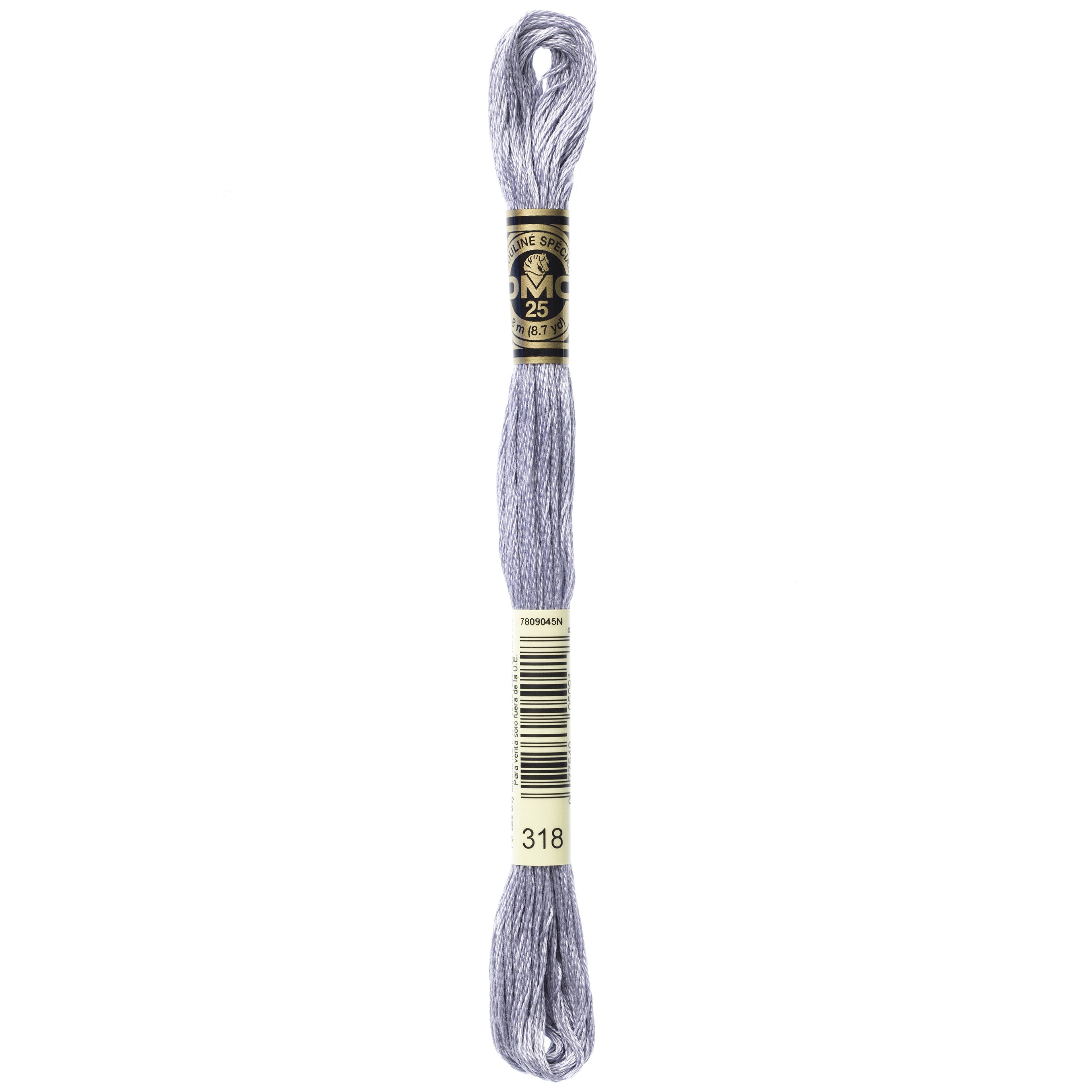 One skein of DMC Mouliné Stranded Cotton thread Colour code 318