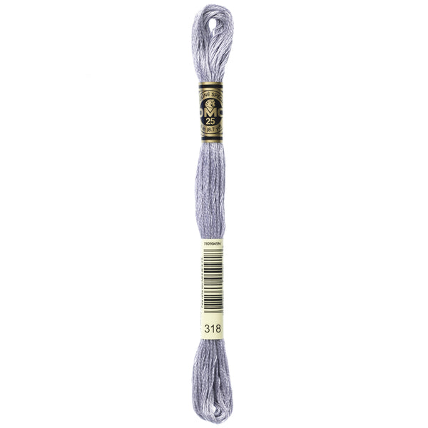 One skein of DMC Mouliné Stranded Cotton thread Colour code 318